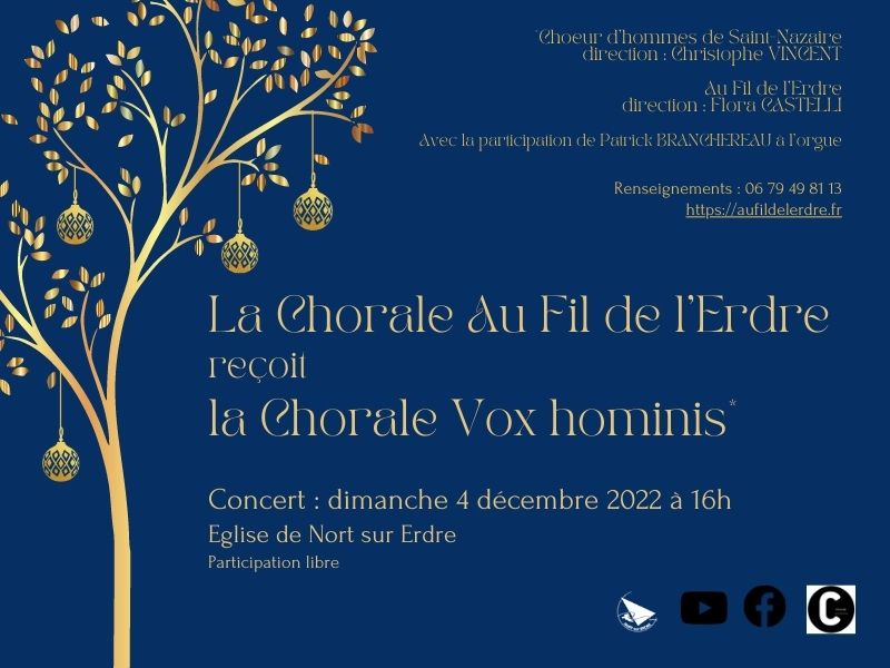 Concert Au Fil de l'Erdre 9 La Chorale Au Fil de lErdre recoit Vox hominis